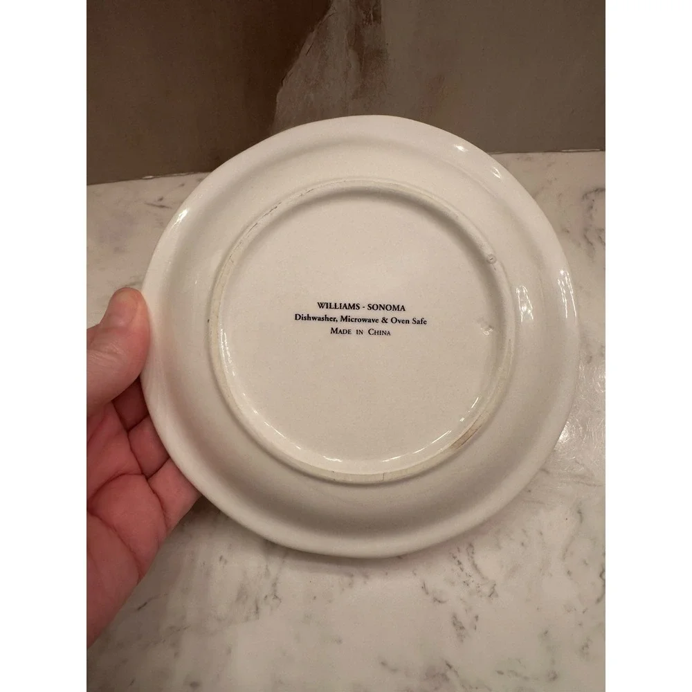 Williams Sonoma Red‎ Wine Series Burgundy/Porto Canapé/Appetizer Plates Set of 2